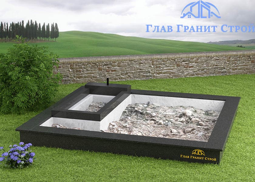 Цветник и подставка под стелу