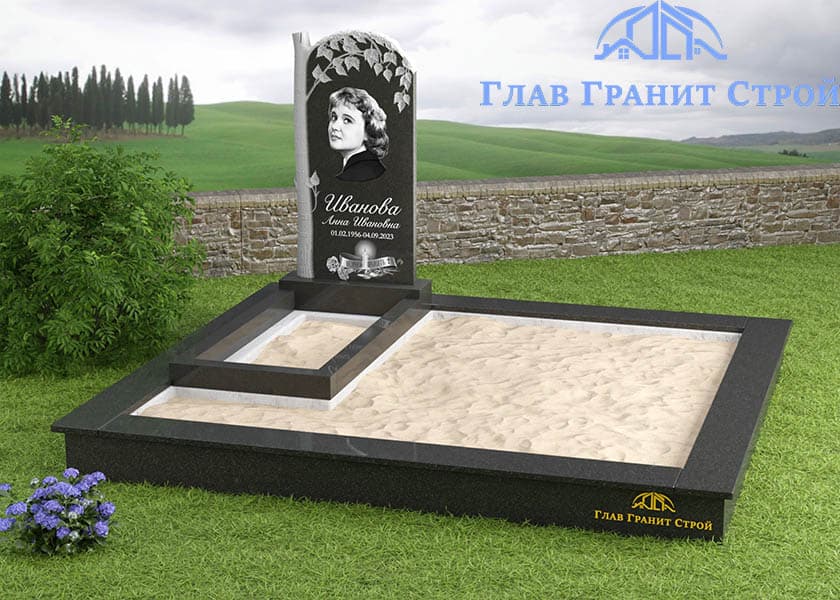 Монтаж стелы памятника