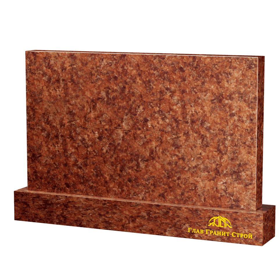 Стандартный горизонтальный памятник из лезниковского гранита