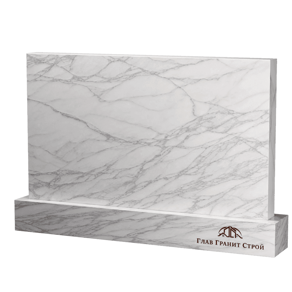 Стандартный горизонтальный памятник из мрамора