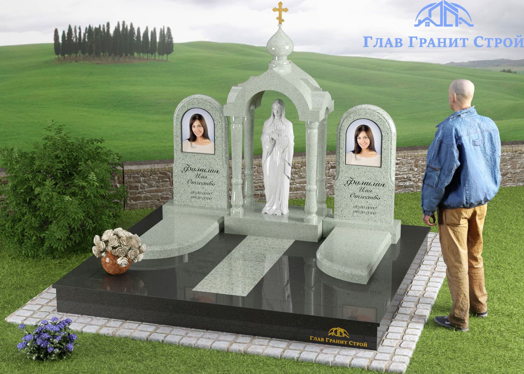 Комплекс МК04 с часовней из мансуровского гранита