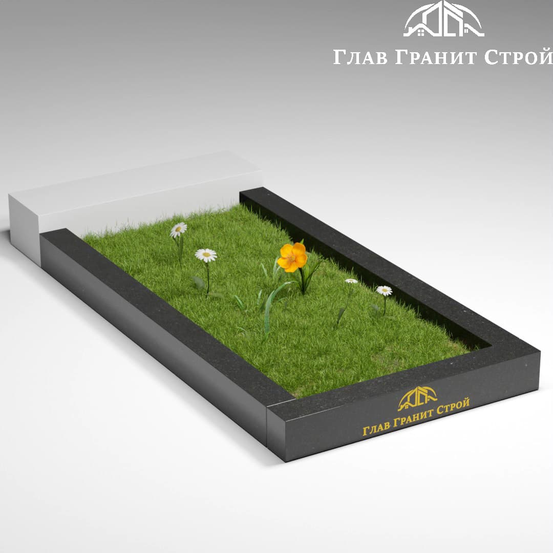 Цв01 Прямой цветник диабаз