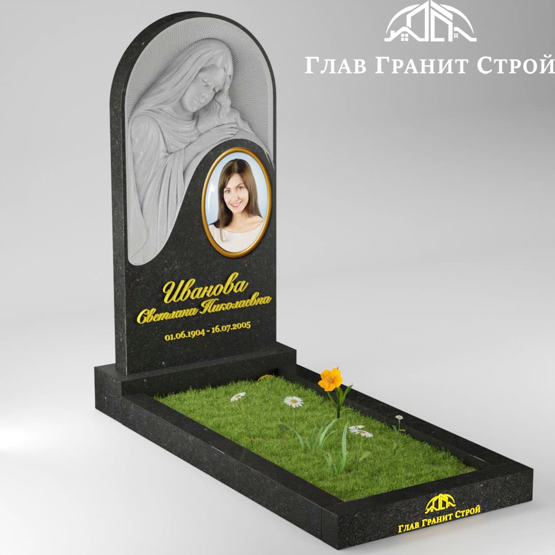 Р01-03 Барельеф скорбящей цветник