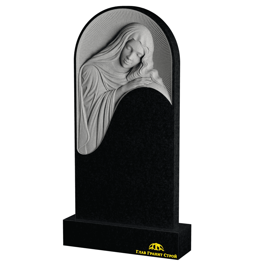 Р01-03 Памятник из гбукинского с барельефом Скорбящей