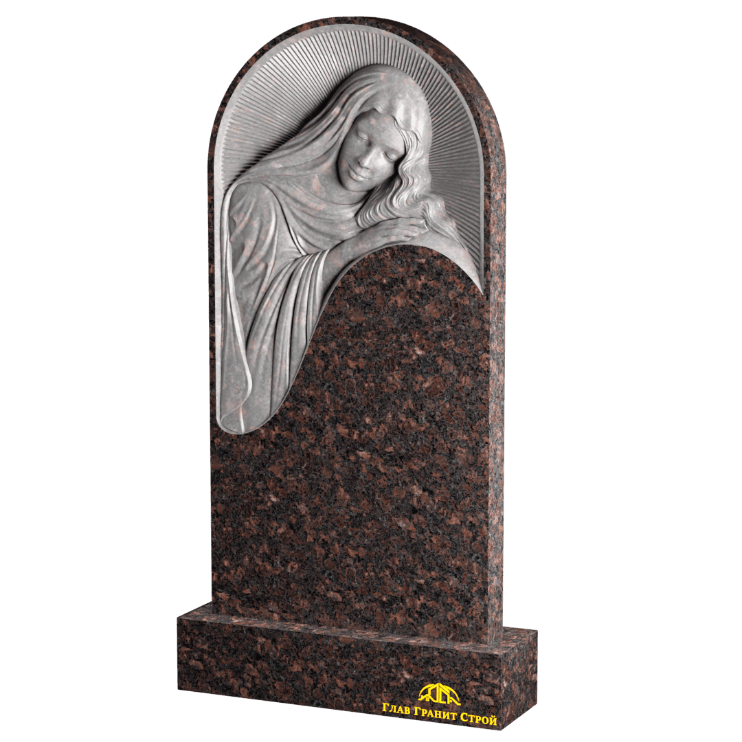 Р01-03 Памятник из дымовского с барельефом Скорбящей