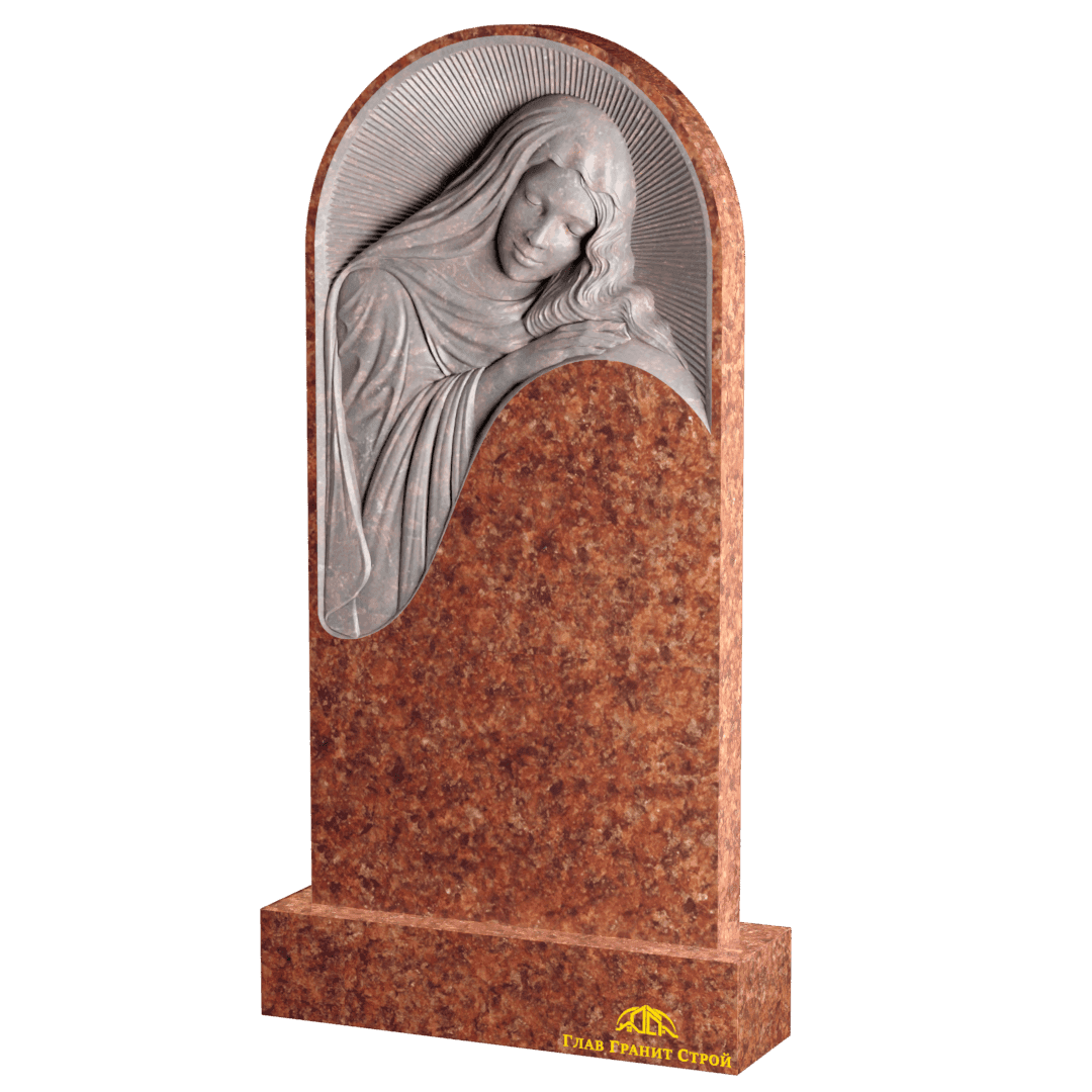 Р01-03 Памятник из лезниковского с барельефом Скорбящей