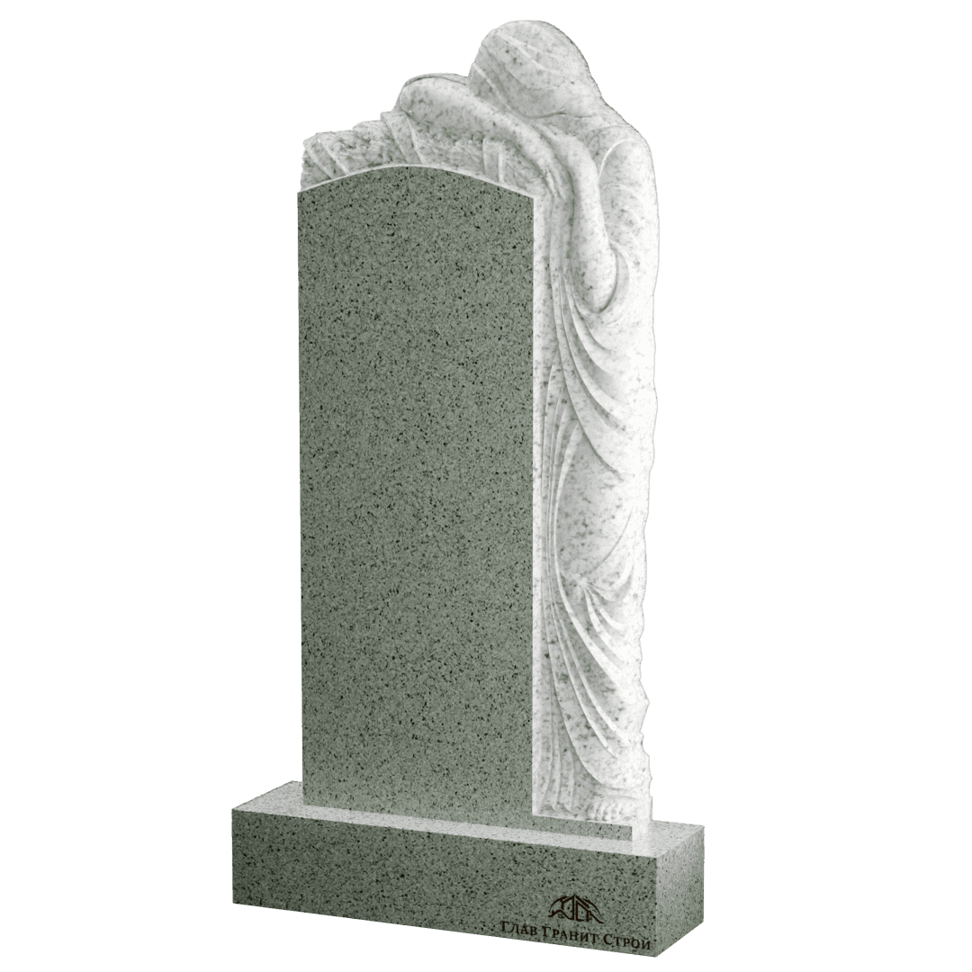 Р01-04 Памятник из мансуровского со скорбящей справа