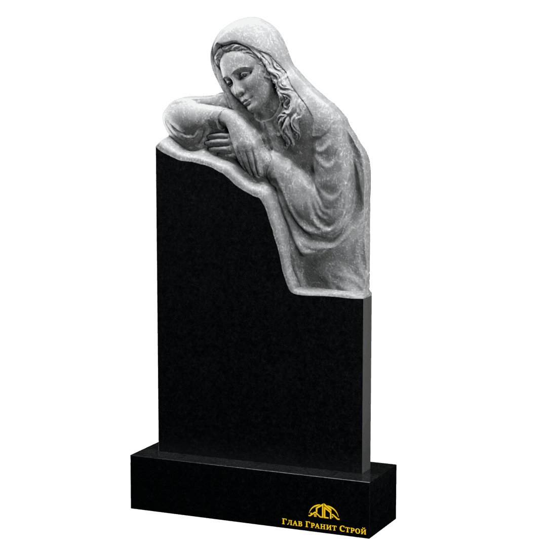 Р01-05 Памятник из букинского со скорбящей в полроста