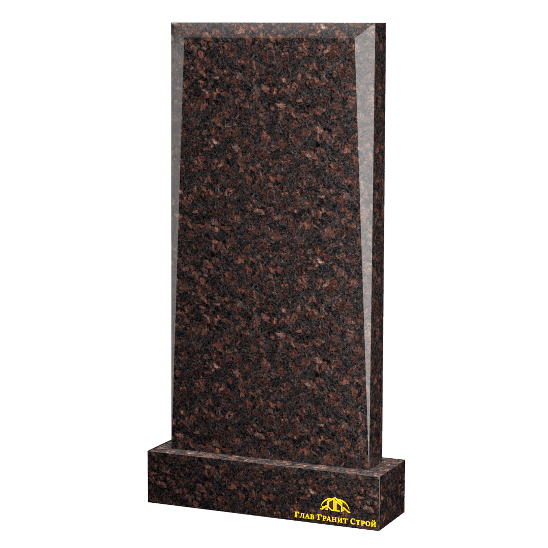 Прямоугольная стела из дымовского гранита с фасками типа "кий"