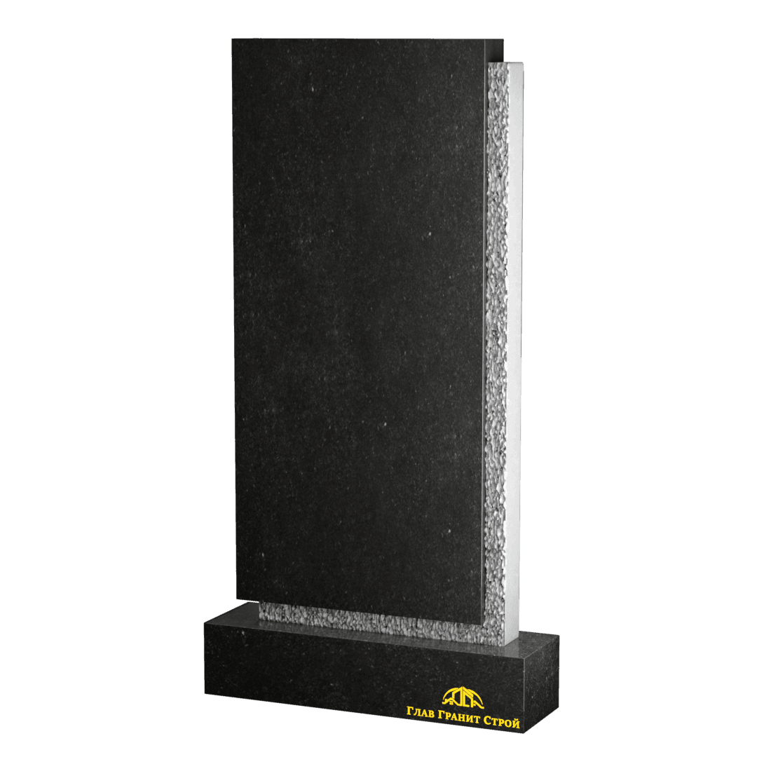Прямоугольная стела из габбро-диабаза с эффектом "корки"