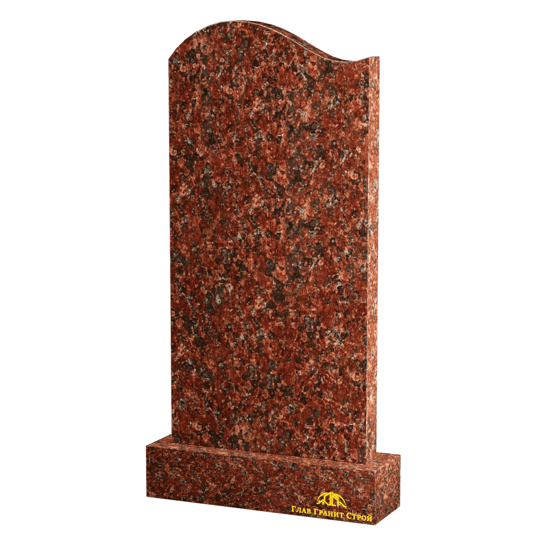 Вертикальный памятник "Волна" из капустинского гранита