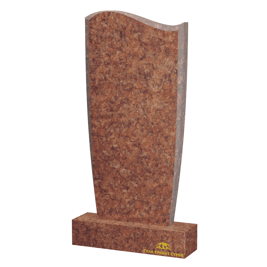 Волна из лезниковского гранита с плавными гранями