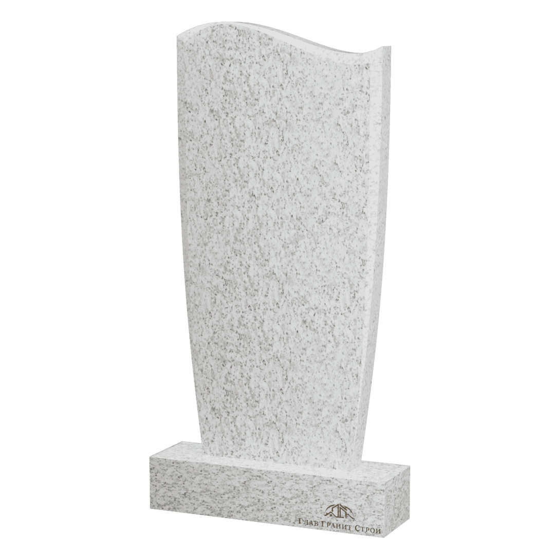 Волна из покостовского гранита с плавными гранями