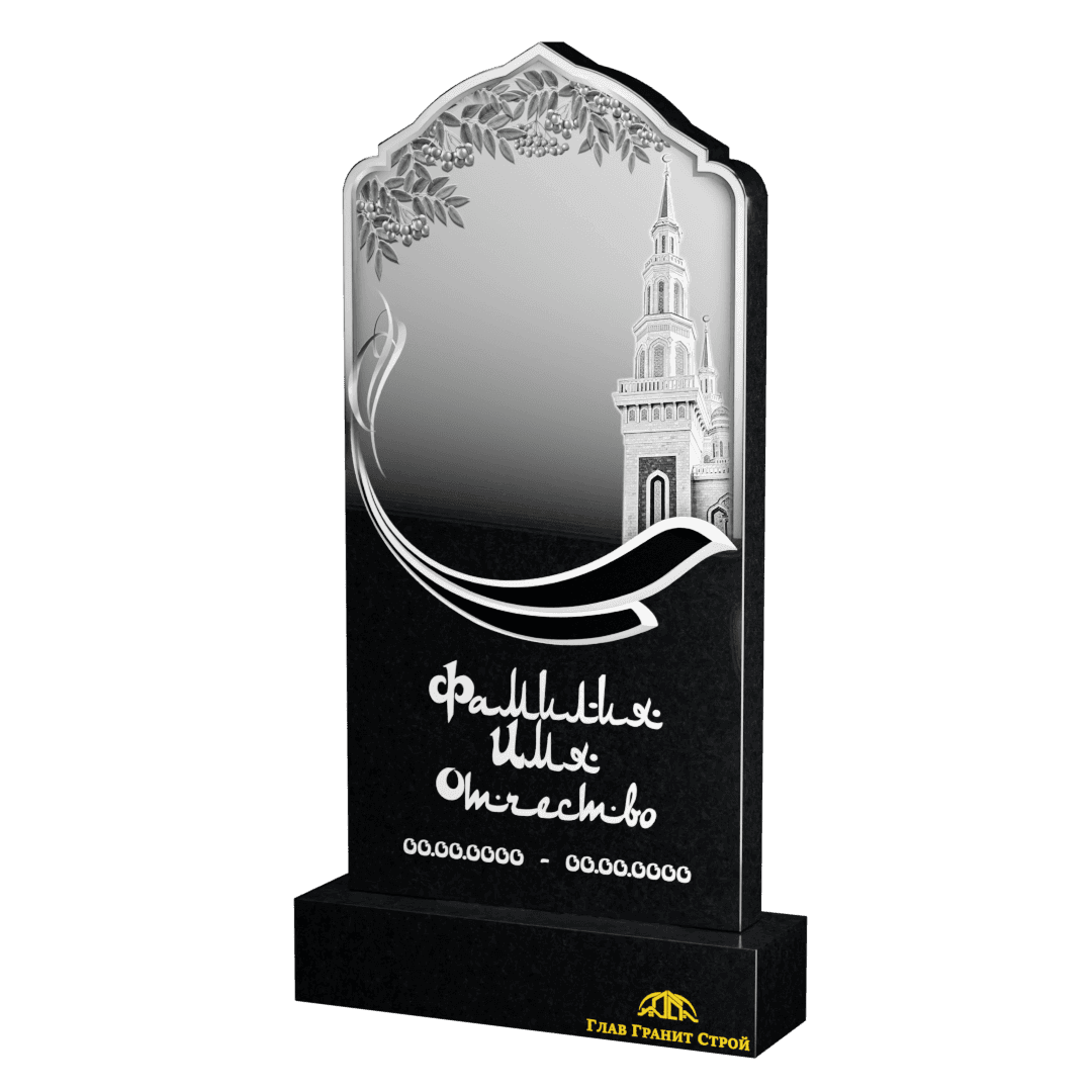 Купол из букинского гранита по гравировке