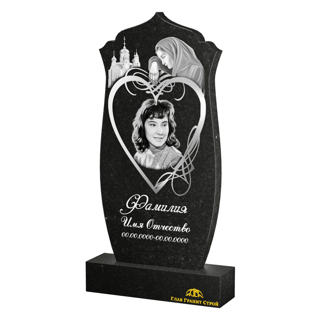 Купол Храма из габбро-диабаза с плавными гранями с оформлением