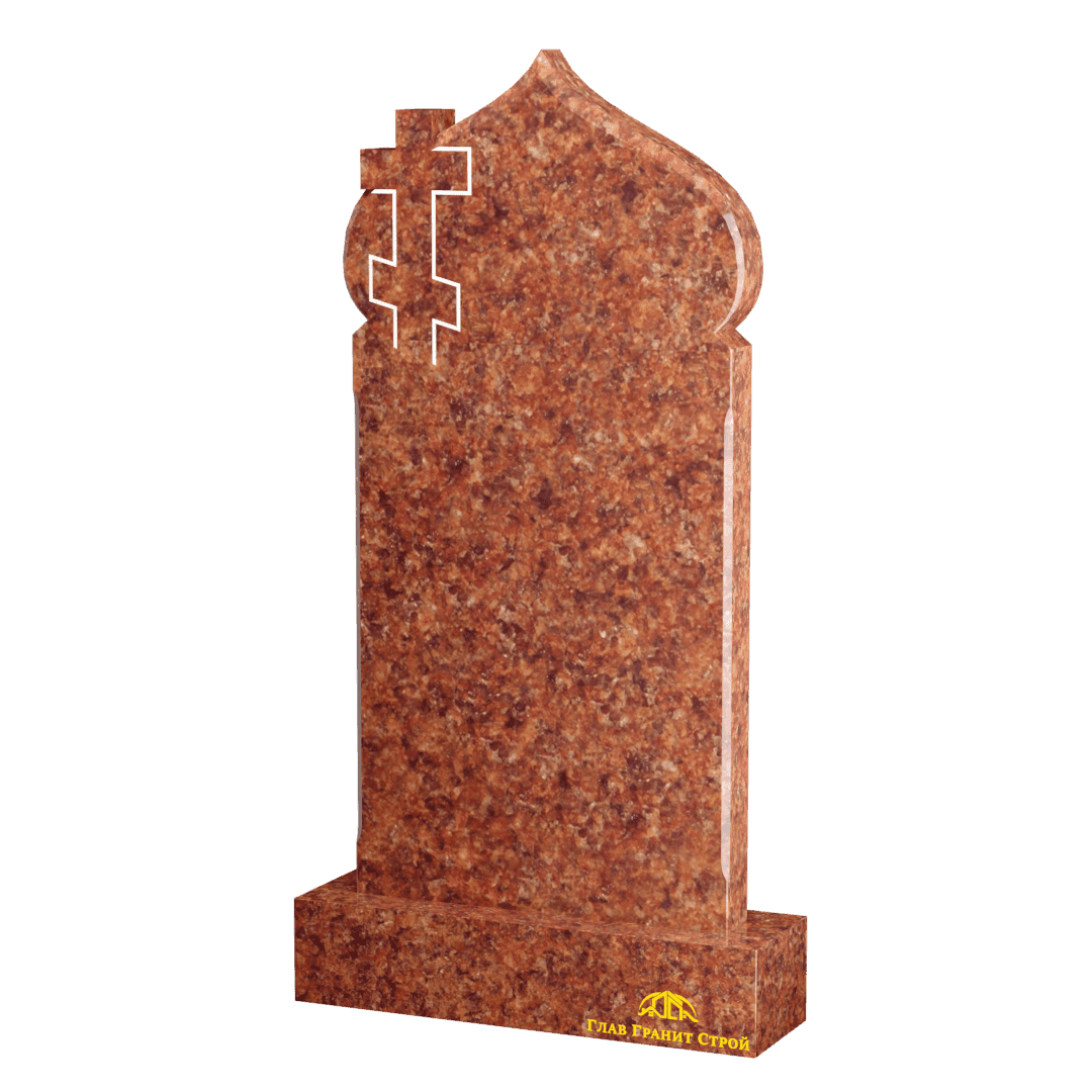 Купол из лезниковского гранита с крестом