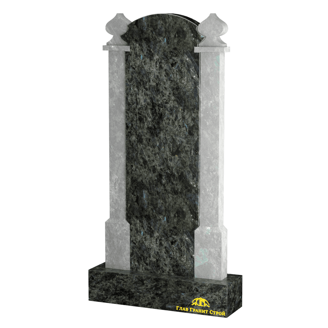 Памятник из лабрадорита Храм с минаретами