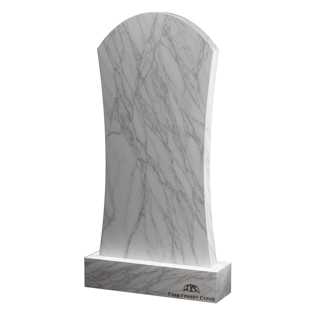 Арка из мрамора с вогнутыми гранями