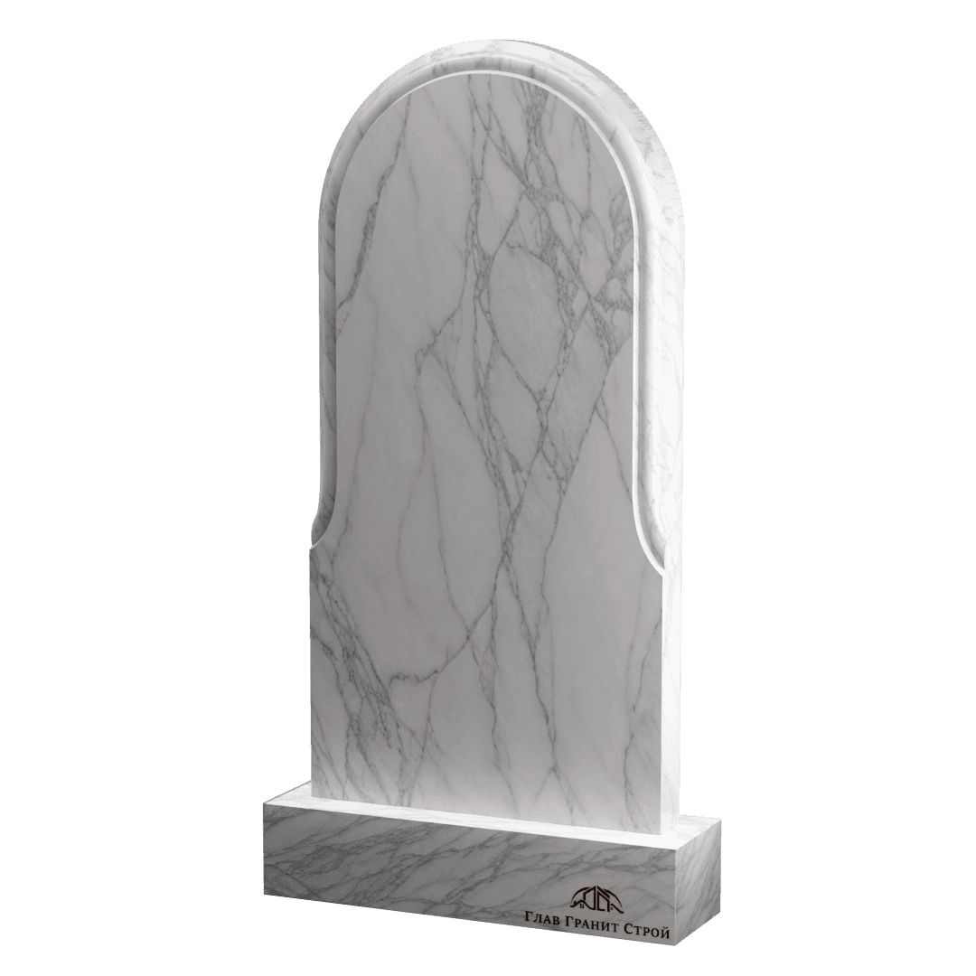 Арка из капустинского гранита с фигурными фасками