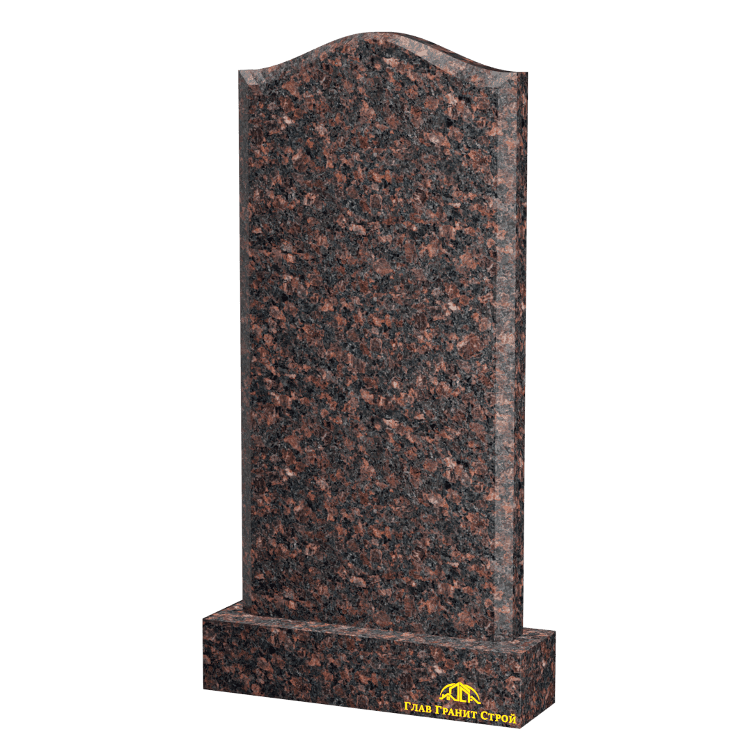 Вертикальный памятник из дымовского гранита Наполеон с фаской