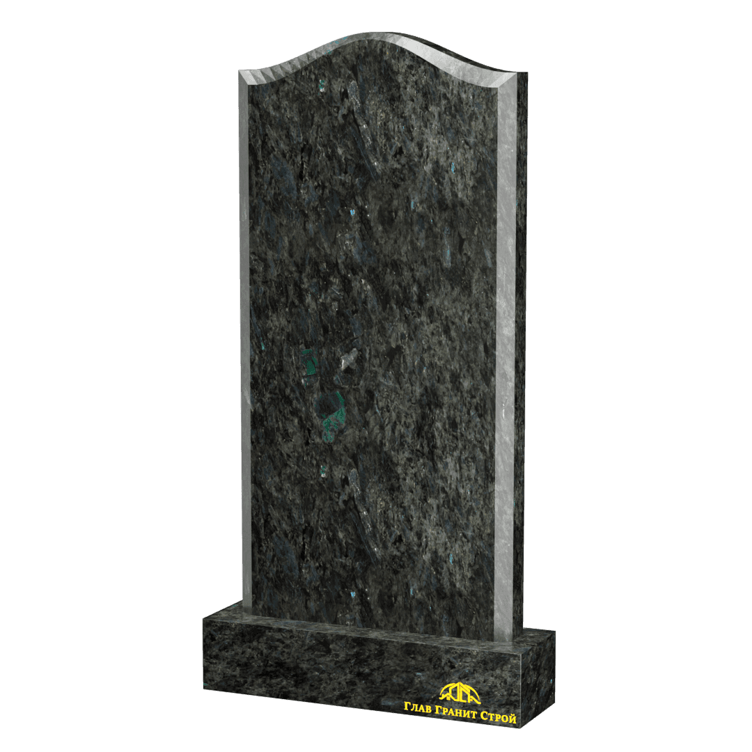 Вертикальный памятник из лабрадорита Наполеон с фаской