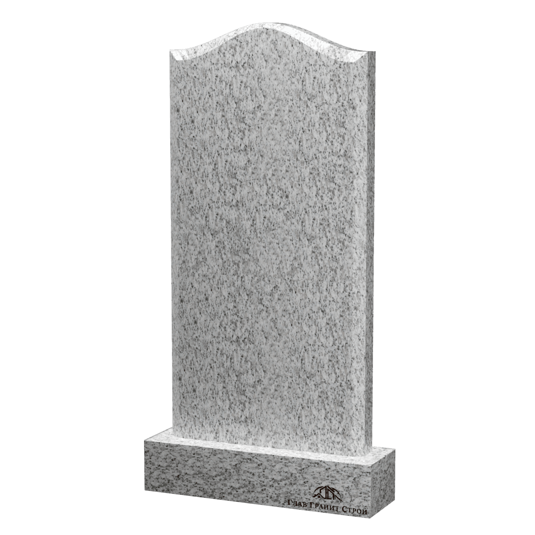 Вертикальный памятник из покостовского гранита Наполеон с фаской