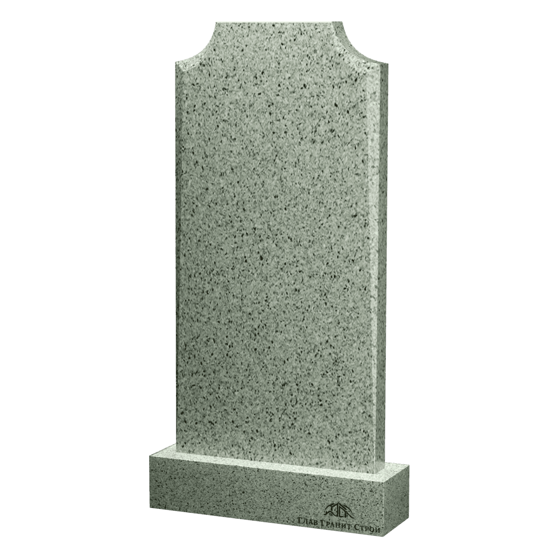 Вертикальный памятник из мансуровского гранита "Плечи" с фаской