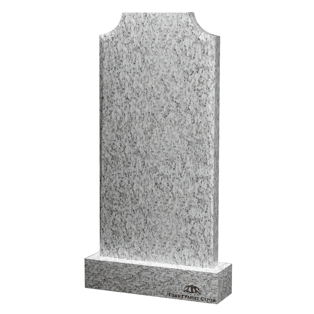 Вертикальный памятник из покостовского гранита "Плечи" с фаской