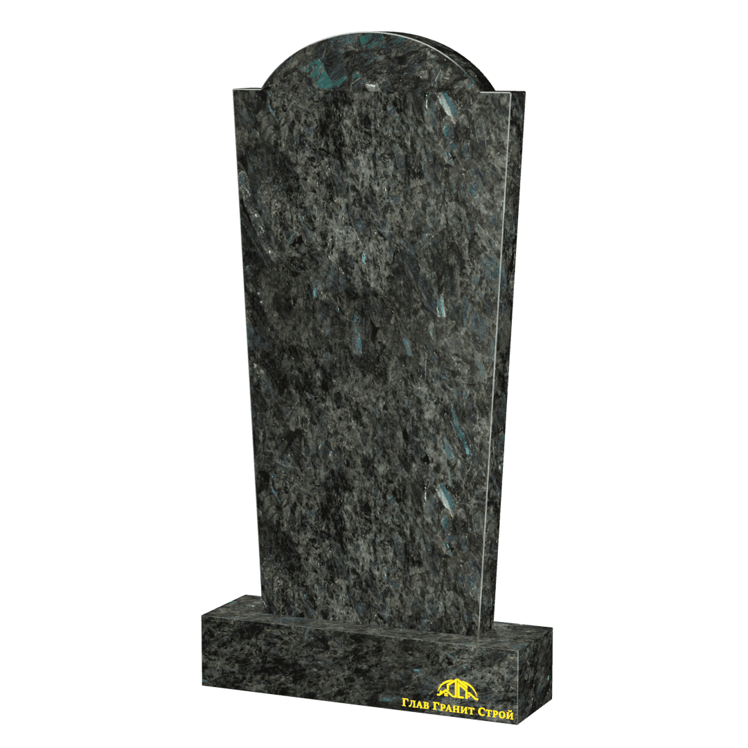 В05-04 Памятник из лабрадорита Плечи с косыми гранями 