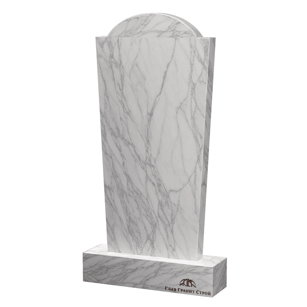 В05-04 Памятник из мрамора Плечи с косыми гранями 