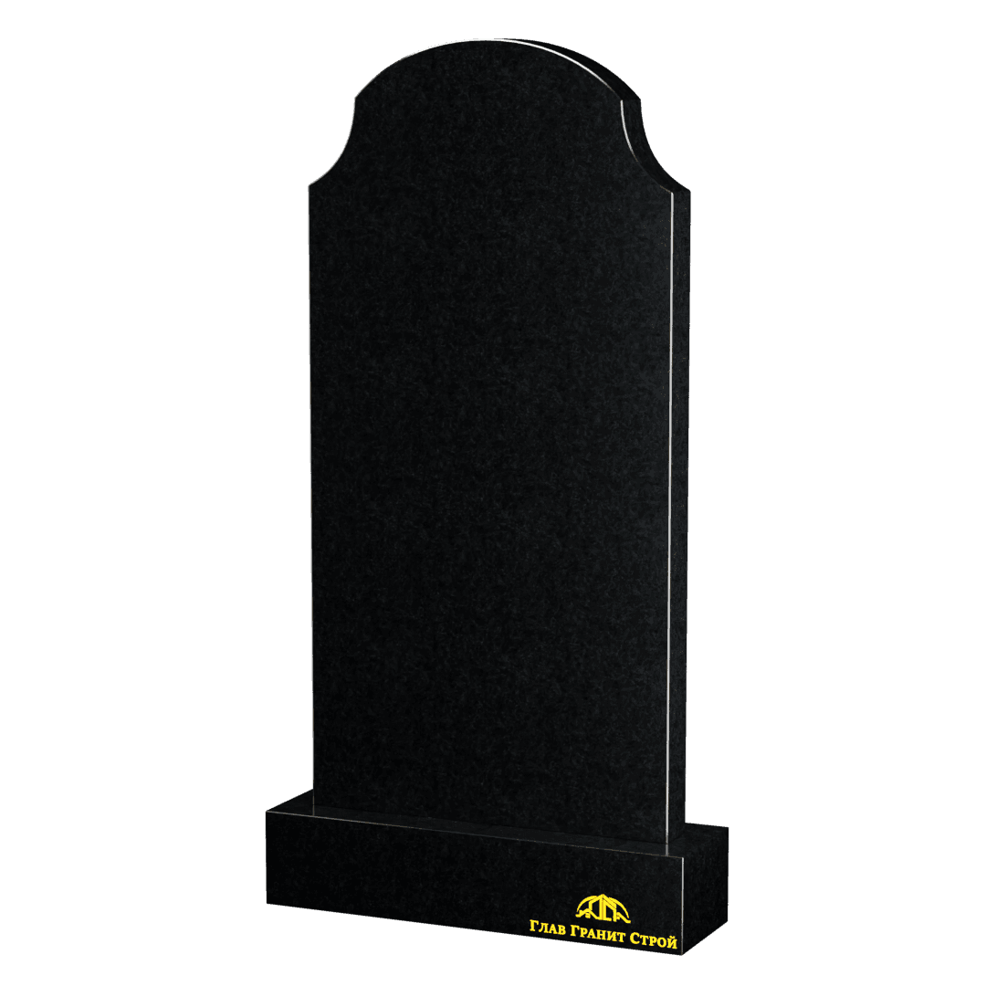 Вертикальный памятник "Вогнутые плечи" из букинского гранита