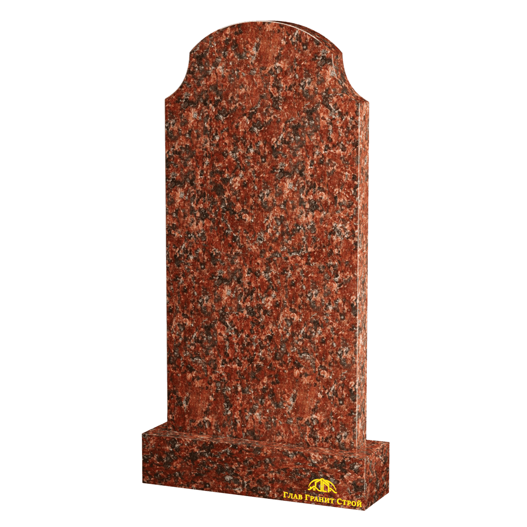 Вертикальный памятник "Вогнутые плечи" из капустинского гранита