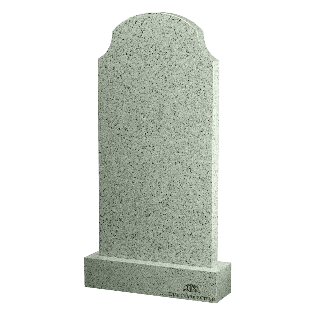 Вертикальный памятник "Вогнутые плечи" из мансуровского гранита