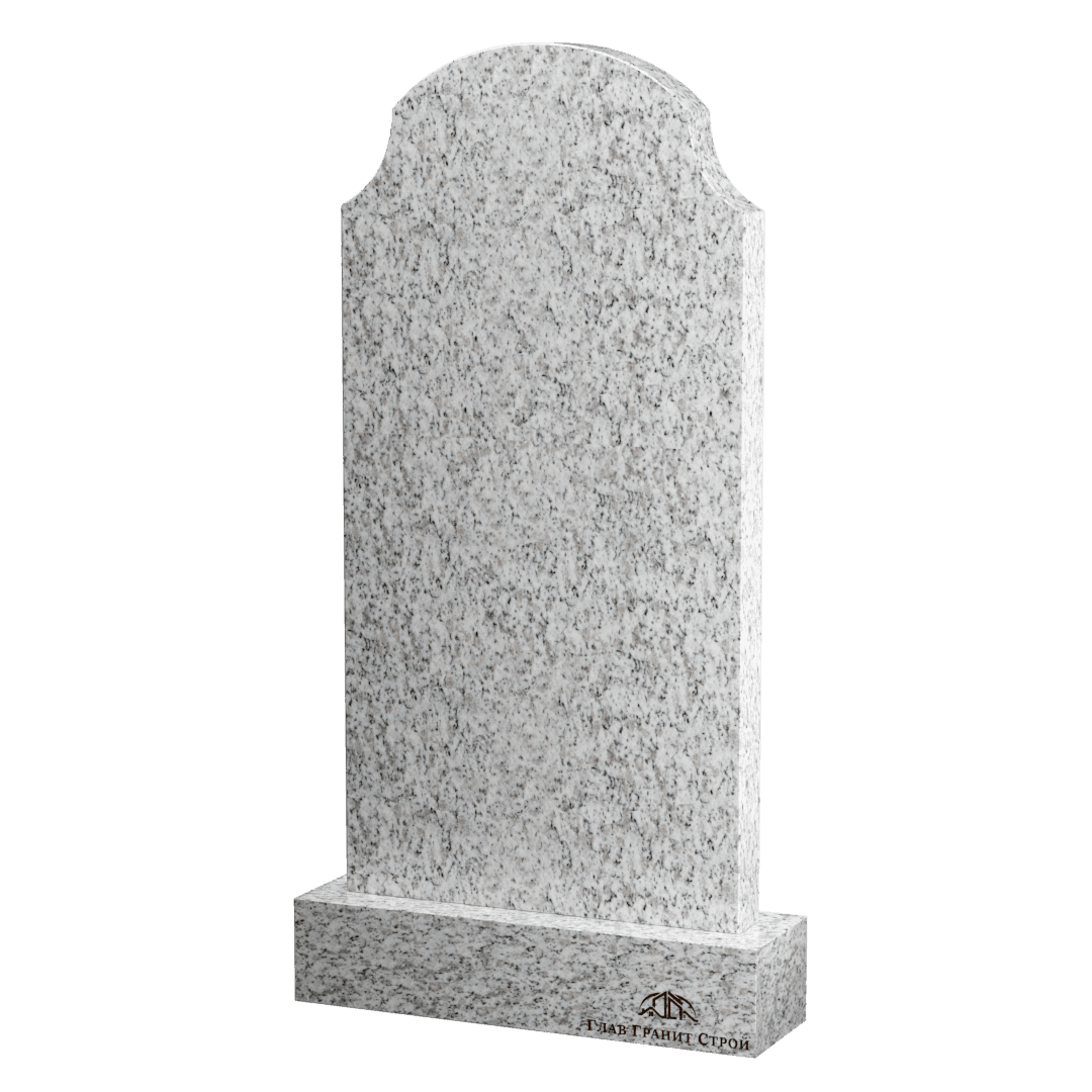 Вертикальный памятник "Вогнутые плечи" из покостовского гранита