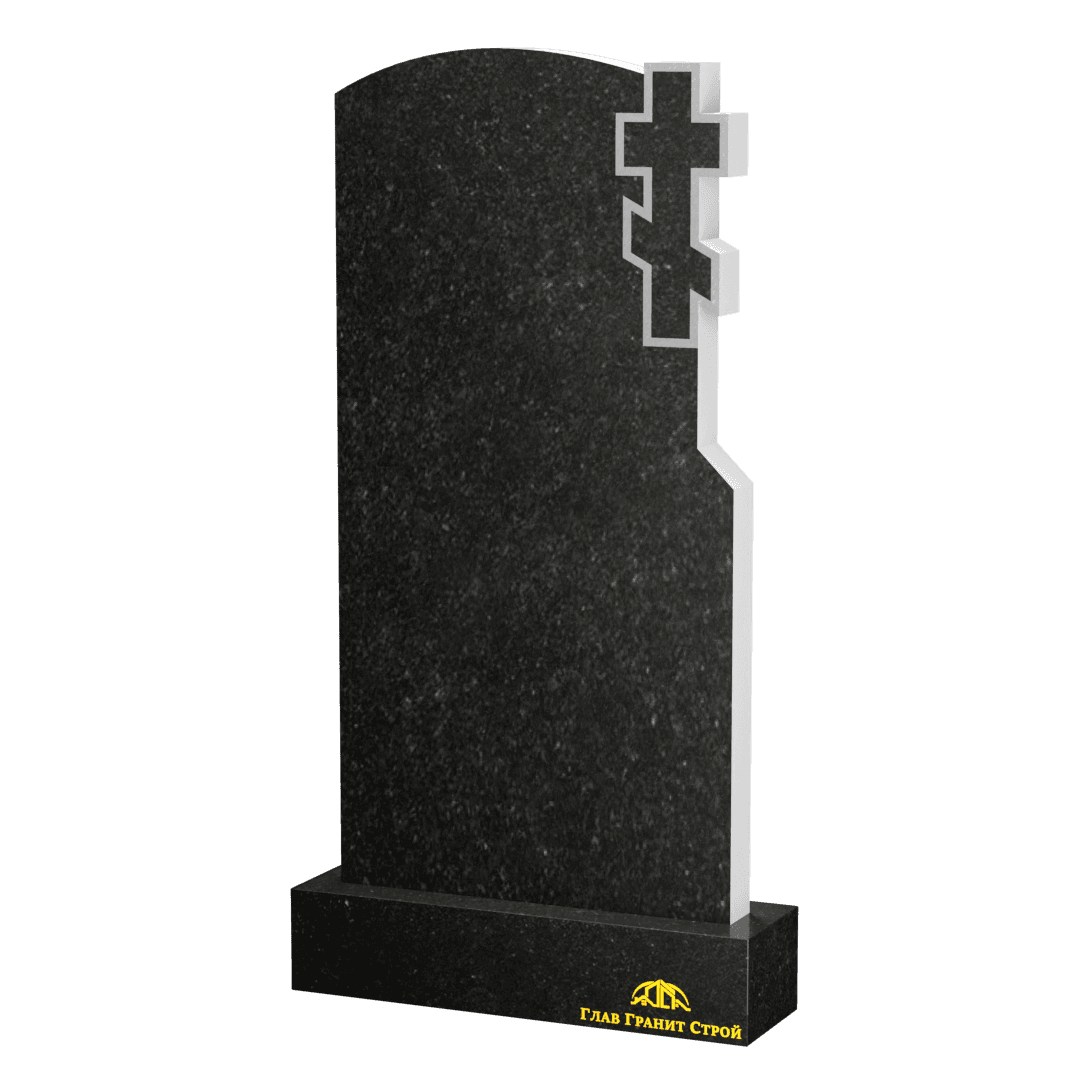 В06-07 Памятник из габбро-диабаза Дуга и крест справа