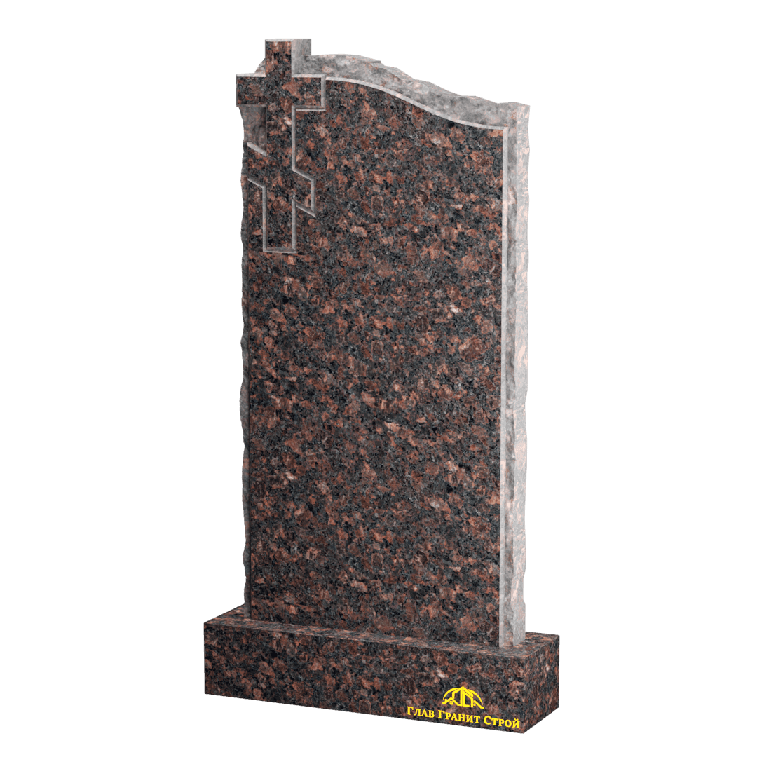 В06-11 Стела крест-скала из дымовского гранита