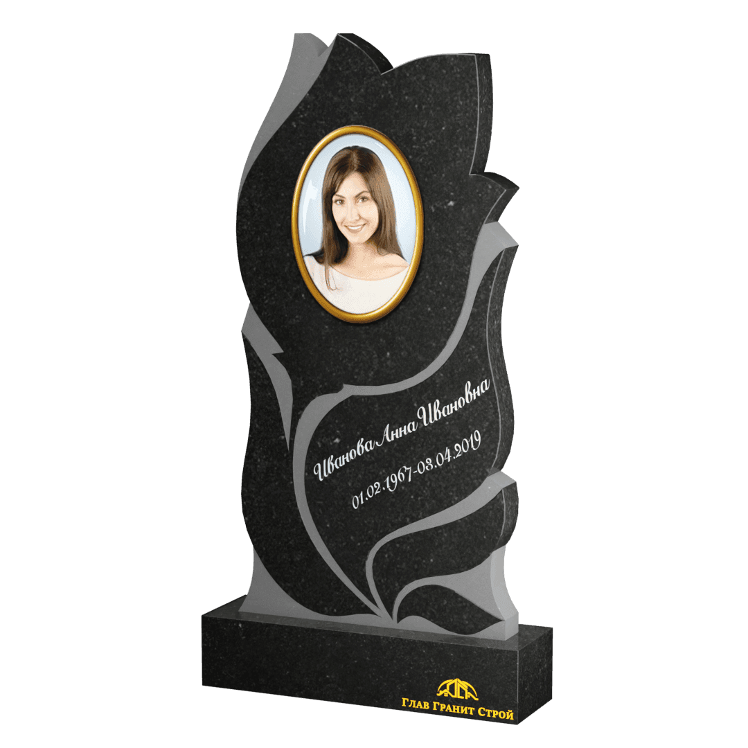 В07-03 Вертикальный памятник Цветок