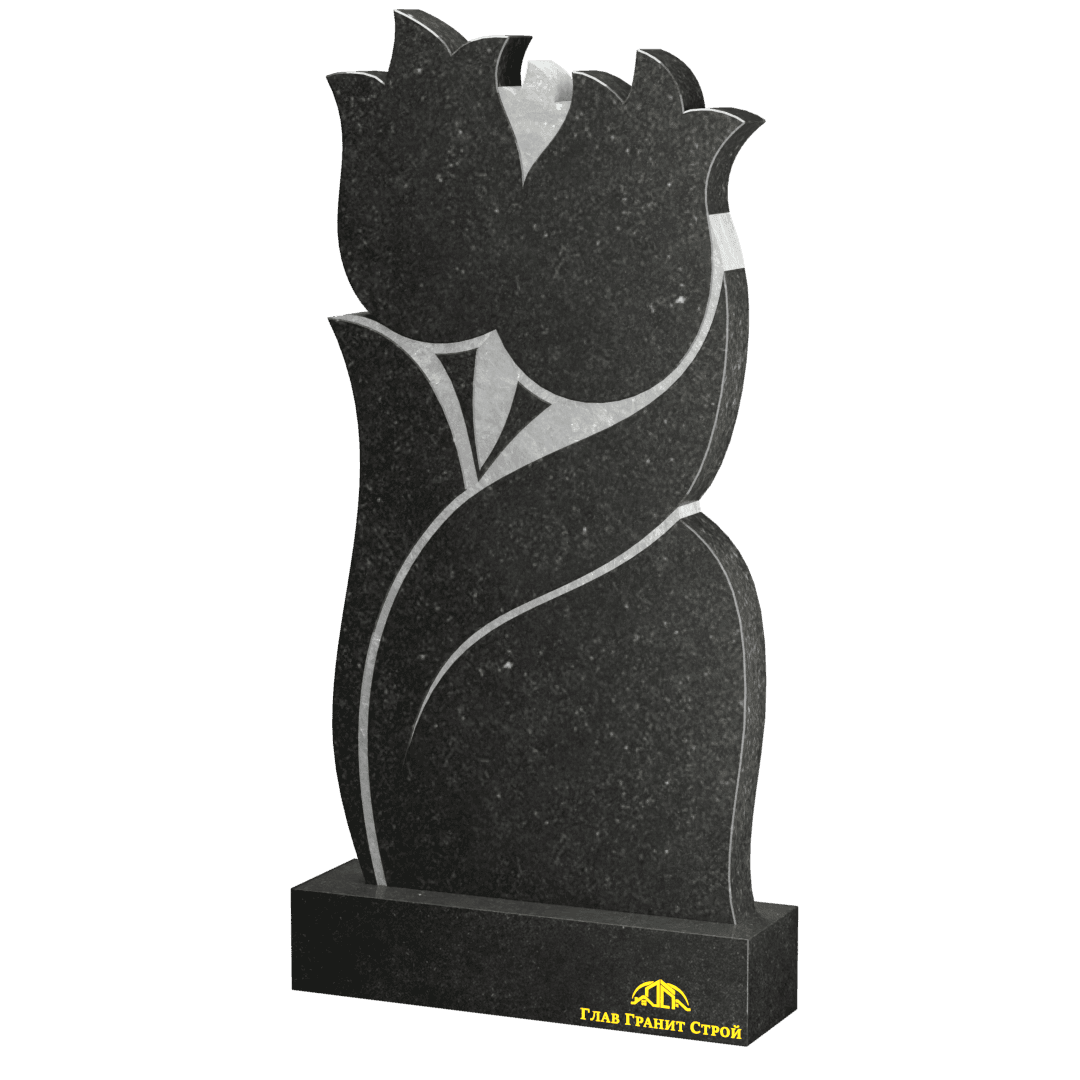 В07-04 Бутон два цветка диабаз