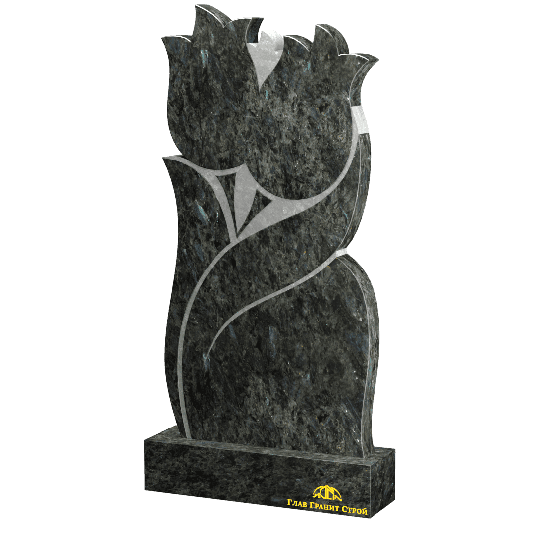 В07-04 Бутон два цветка лабрадорит