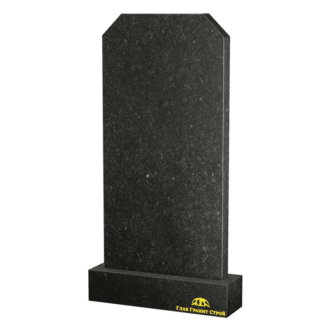 Вертикальный памятник с усеченными углами из габбро-диабаза