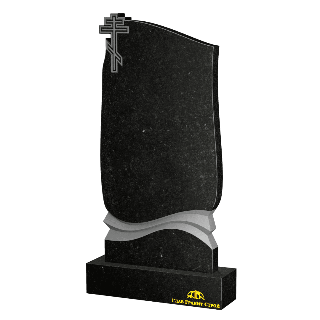 Памятник с крестом и складками