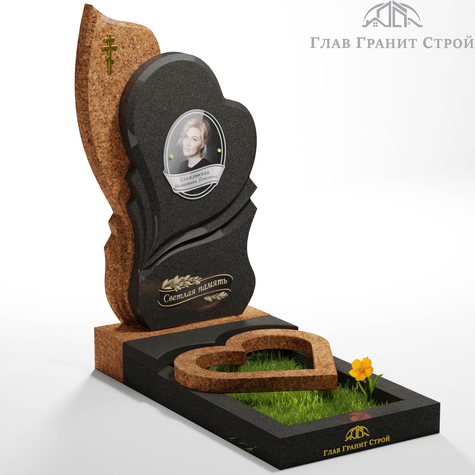 Комбинированный памятник КП03-01