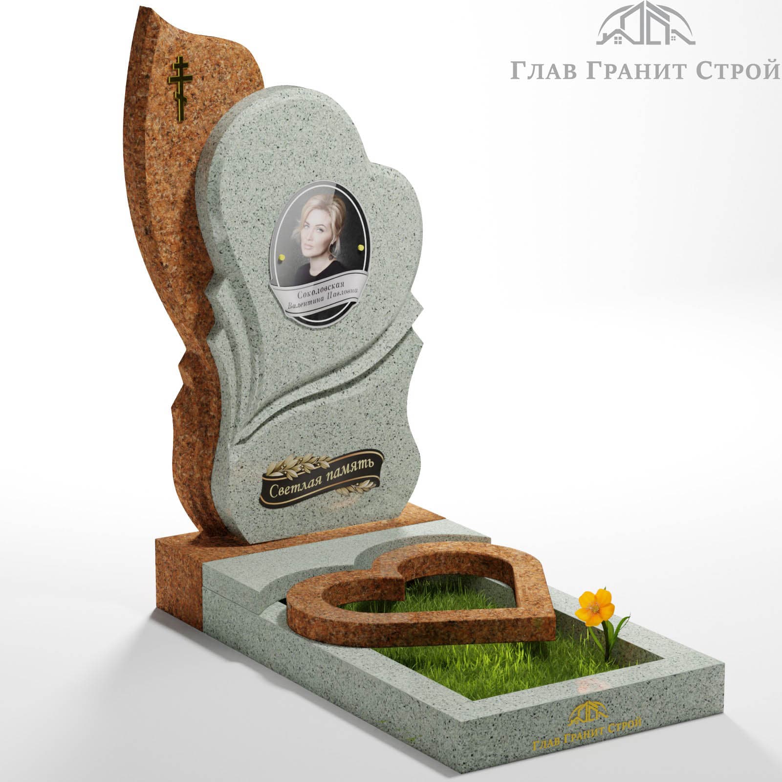 Комбинированный памятник КП03-02