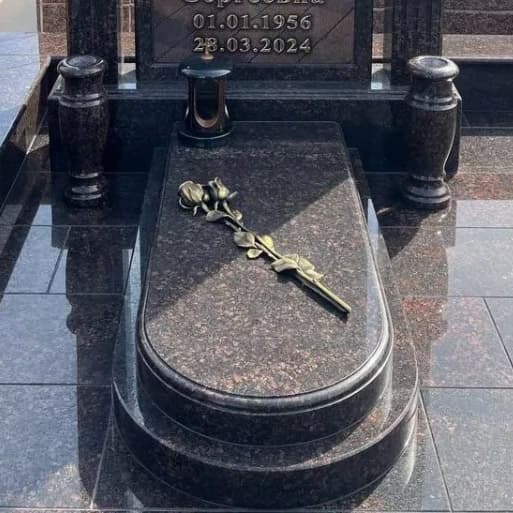 Полукруглая надгр плита фото