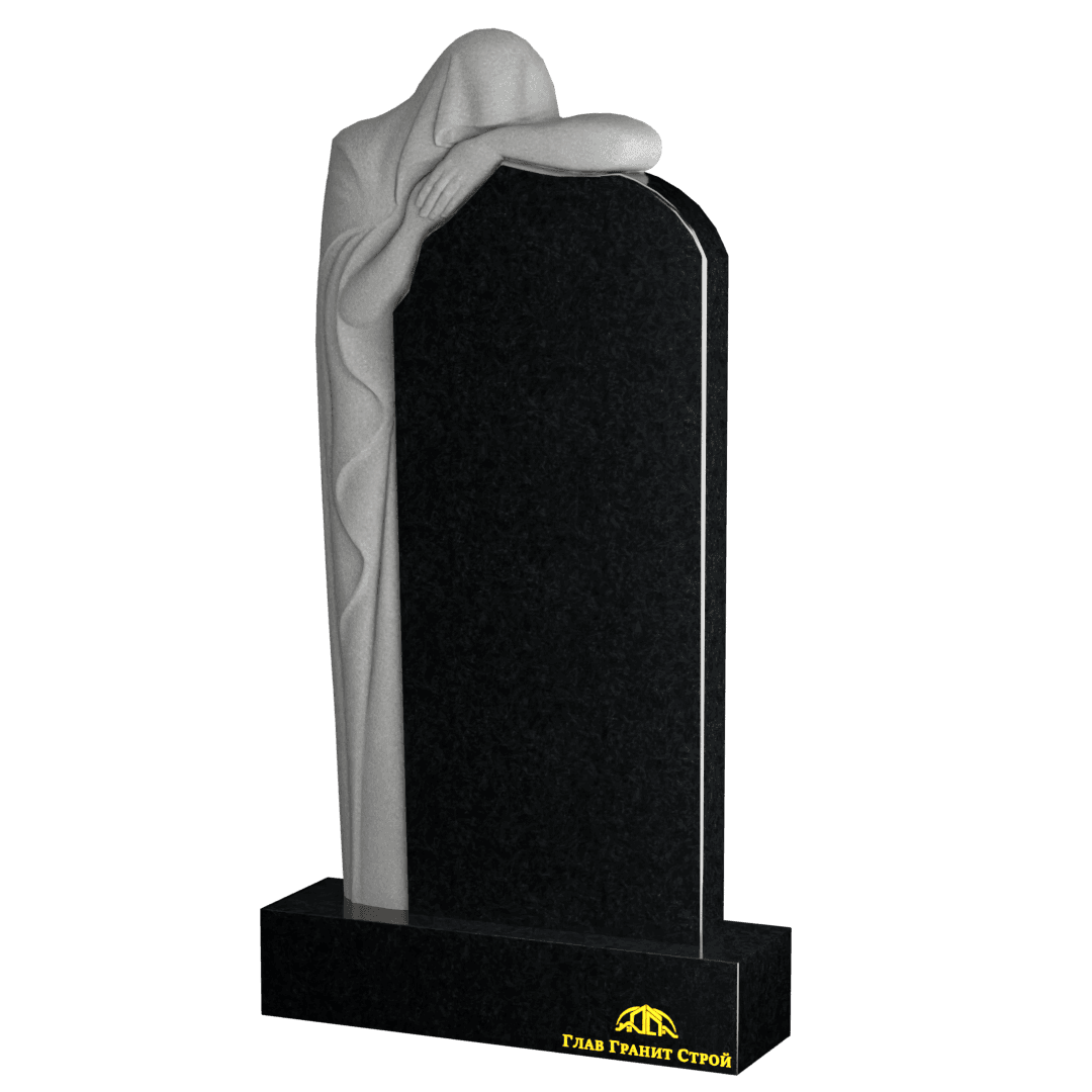 Памятник со Скорбящей из букинского гранита