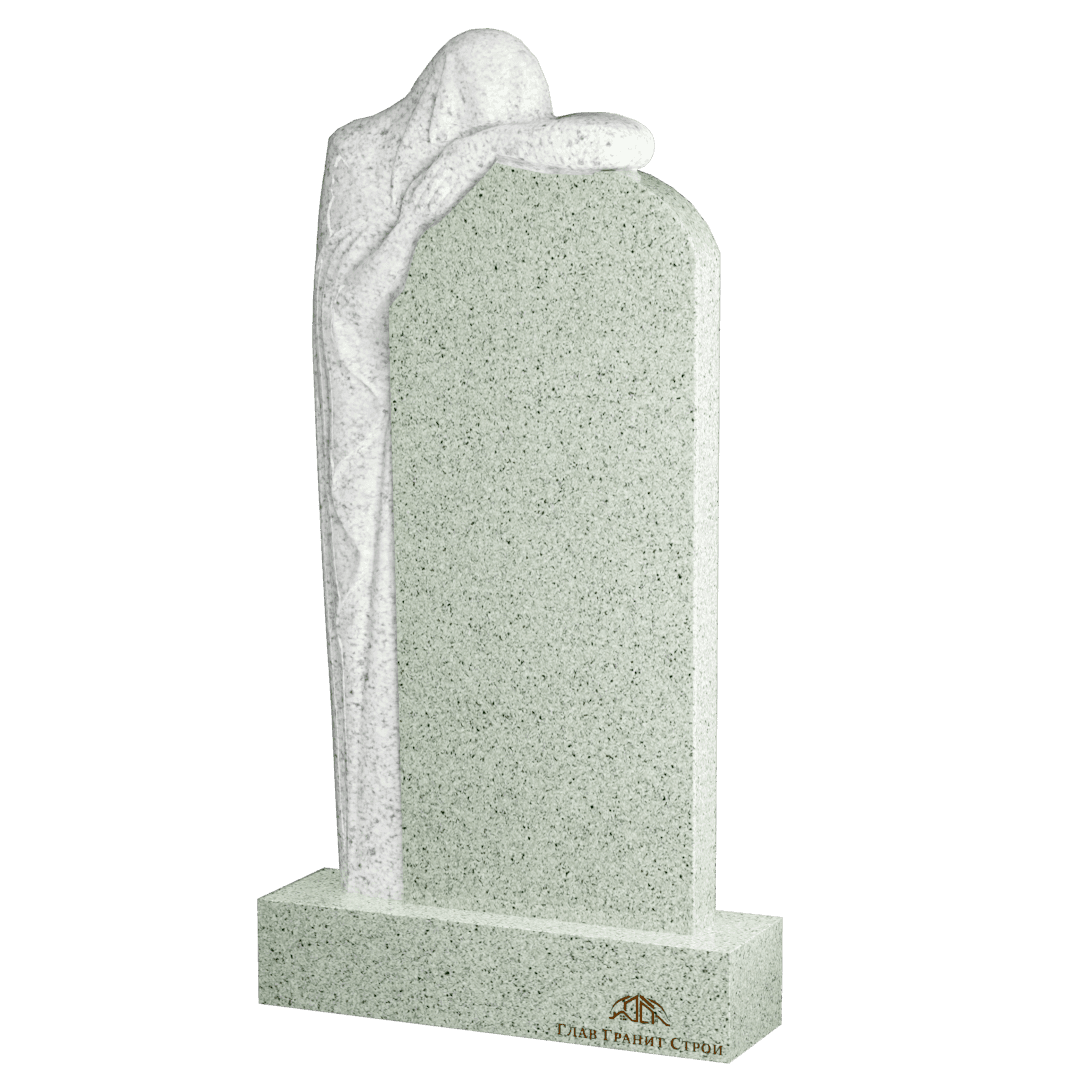 Памятник со Скорбящей из мансуровского гранита