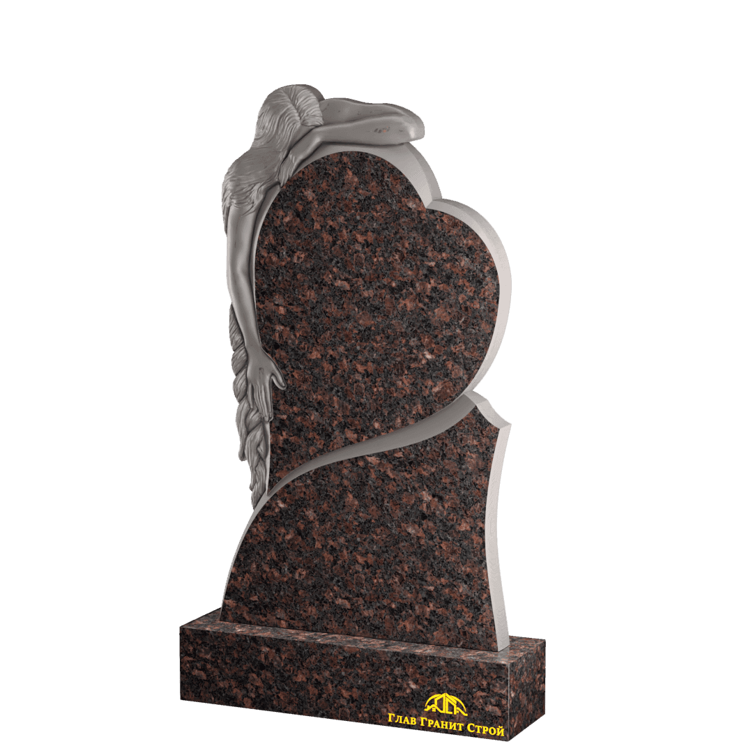 Р01-02 Памятник из дымовского со скорбящей и сердцем