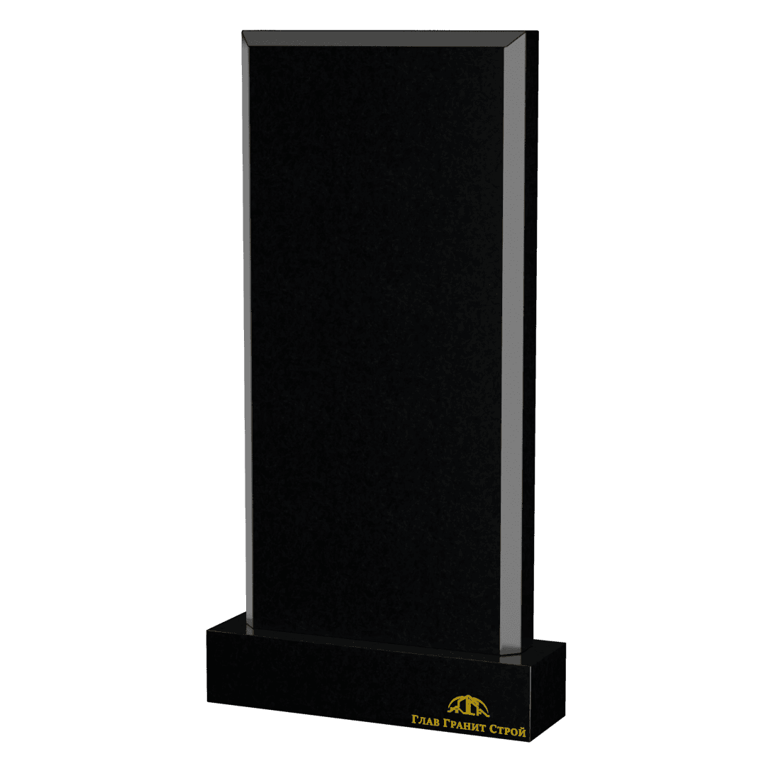 Прямоугольная стела с прямыми широкими фасками из букинского гранита