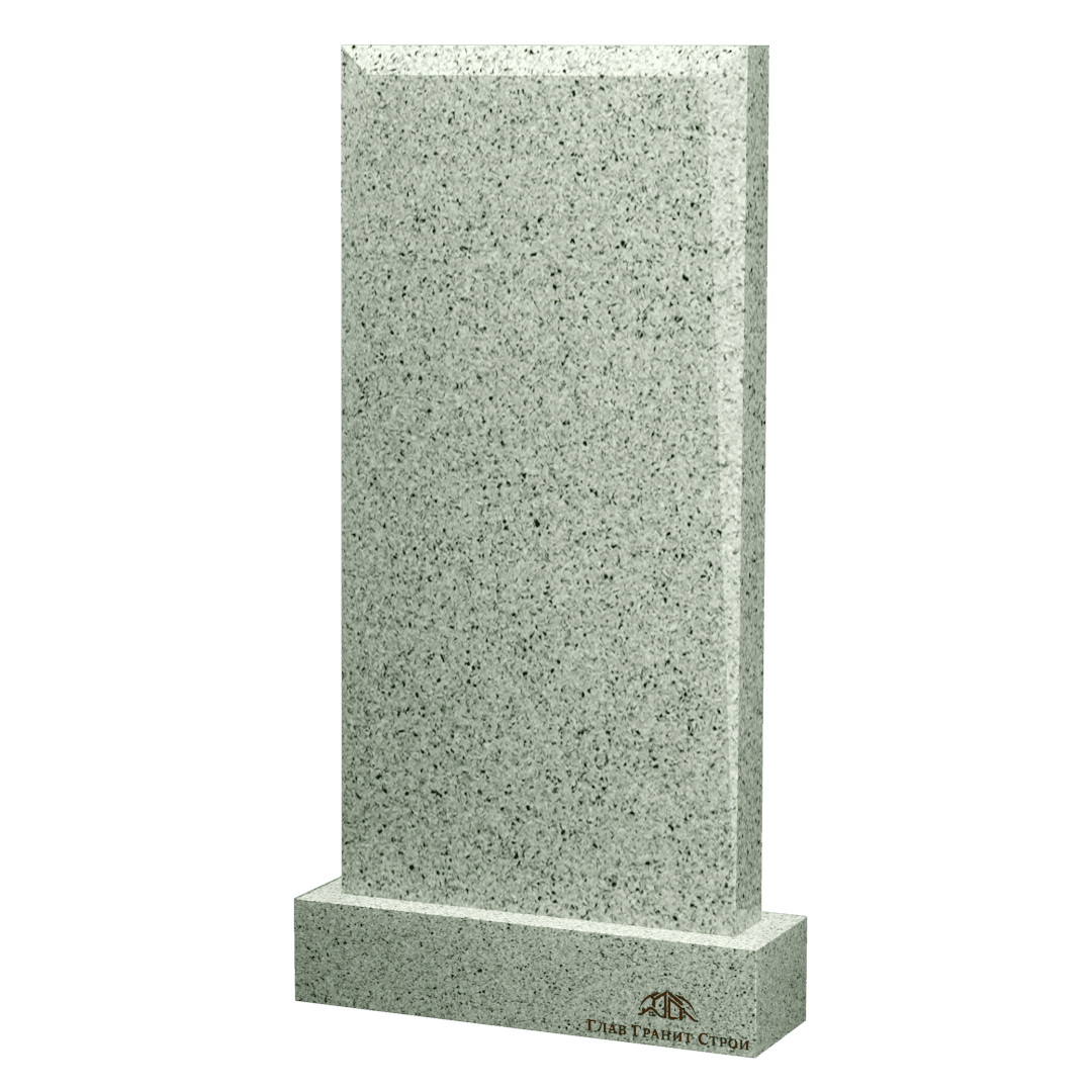Прямоугольная стела из мансуровского гранита с фасками типа "кий"