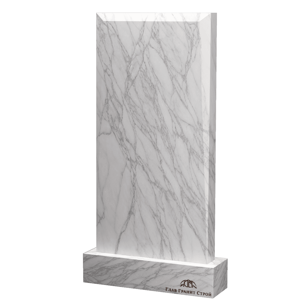 Прямоугольная стела из мрамора с фасками типа "кий"